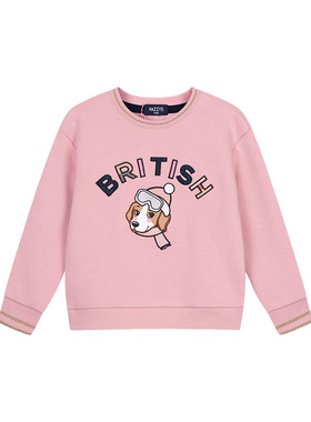 线下同款hazzys哈吉斯童装女童卫衣2021一体绒上衣HZPDGD33CQ116