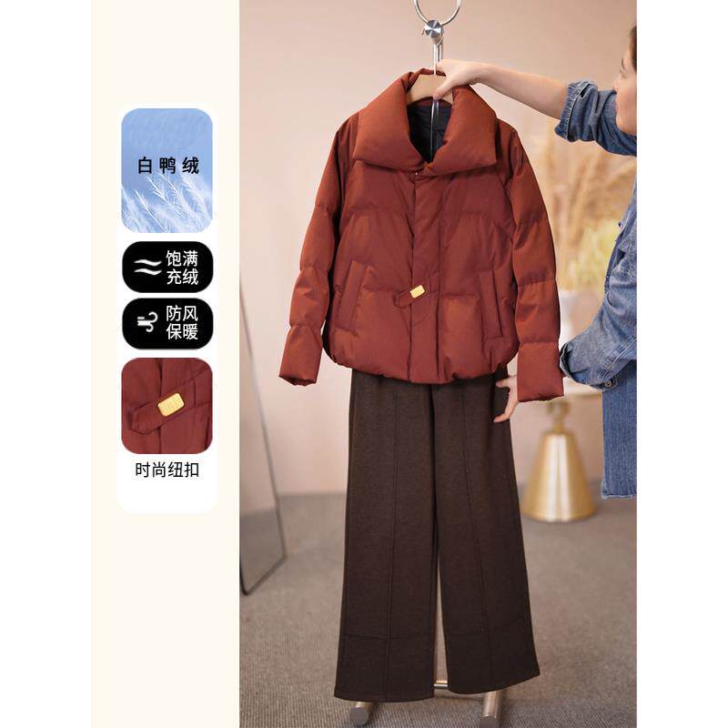 妈妈羽绒服冬装2025新款高贵中老年女士秋冬加厚保暖棉袄外套短款