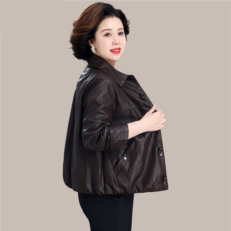 皮衣女短款外套2026春秋新款韩版宽松洋气小个子显瘦pu皮夹克上衣