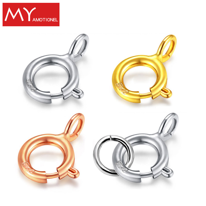 整套925纯银项链扣DIY配件弹簧扣弹簧项链扣头彩金女活扣轻生圈,饰品/流行首饰/时尚饰品新,扣,淘宝优惠券,粉丝福利购,淘宝优惠卷