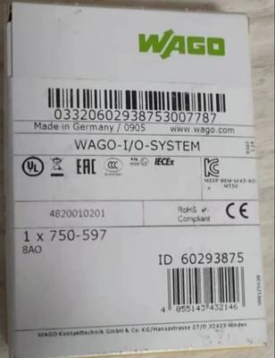 议价全新万可PLC-597模块  WAGO-l/ SYSTEM 750-597议价