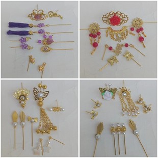 三四六分古装头饰可儿心怡丽佳叶罗丽ob BJD 娃娃手工发饰发髻