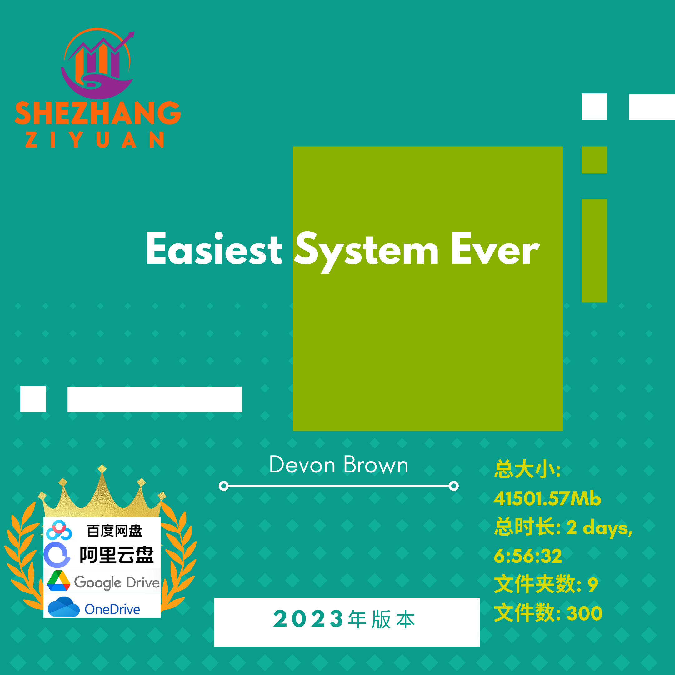 Devon Brown - Easiest System Ever 商务/设计服务 设计素材/源文件 原图主图