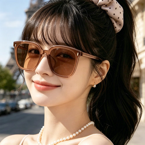 LONGCHAMP珑骧复古方形太阳镜女防紫外线遮阳墨镜方脸防晒LO782