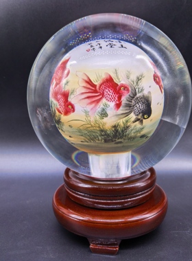 诚信内画纯手绘图案客厅特色礼品