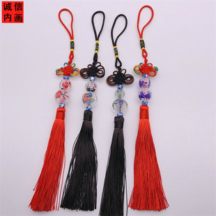 鼻烟壶内画中国特色手绘中国结挂件外事商业赠送旅游纪念品