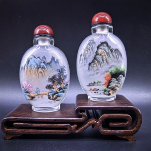 衡水内画鼻烟壶套装商务非遗中国风民间特色手工艺 瓶内画 送老外