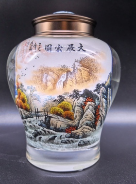 水晶茶叶实用手工绘制特色礼品