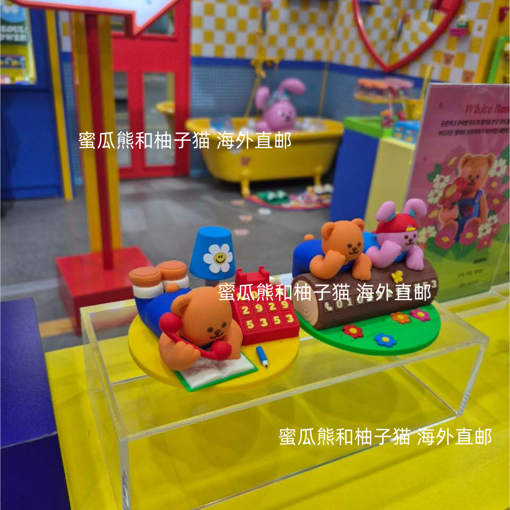 韩国直邮wiggle公仔停车牌汽车内装饰品移车挪车电话号码牌摆件