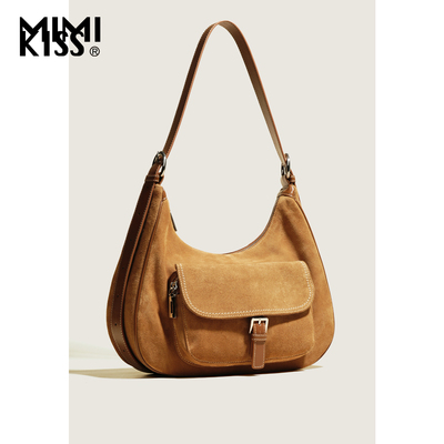 大容量绒面口袋腋下包MIMIKISS