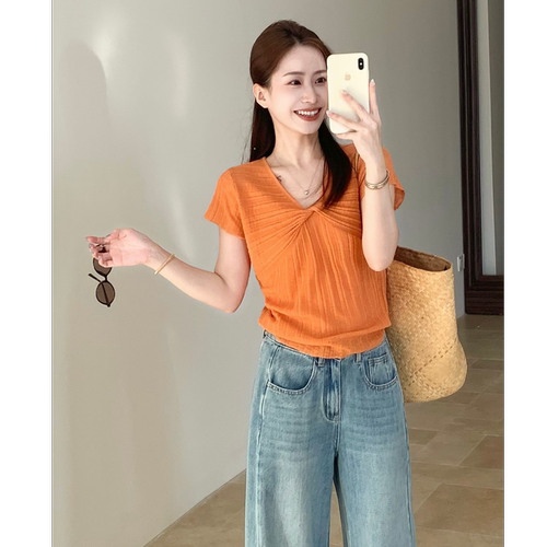 SUNCC自制 约会日 天爽亚麻设计感高级百搭休闲气质百搭显瘦上衣