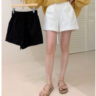 蕾丝拼接休闲舒适慵懒短裤 SUNCC自制 显瘦百搭神裤 夏季 腿精短裤