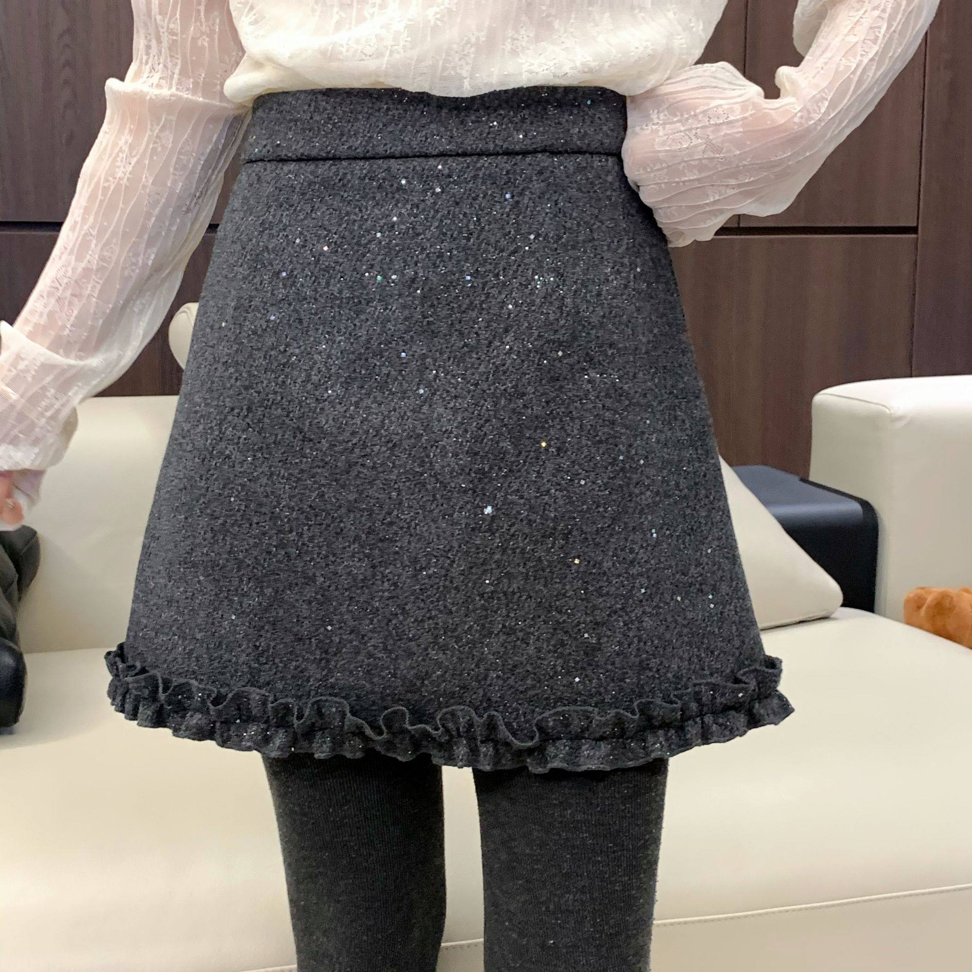 SUNCC自制 亮亮裙 气质小香韩系高级百搭氛围显瘦时尚半身裤裙,女装/女士精品,半身裙,淘宝优惠券,粉丝福利购,淘宝优惠卷