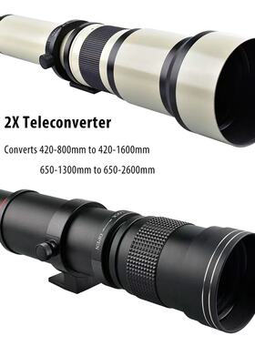 420-1600mm F8.3国产手动镜头长焦变焦望远单反探月拍鸟摄影风景