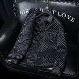 2025秋冬装新款90绒PU皮羽绒服男6006-7723-P330沙发图，男装羽绒服，钱塘6006(原3029)