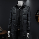 2025秋冬装90白鸭绒中长款羽绒服男加厚钱塘6006-7721-P330假模图，男装羽绒服，钱塘6006(原3029)