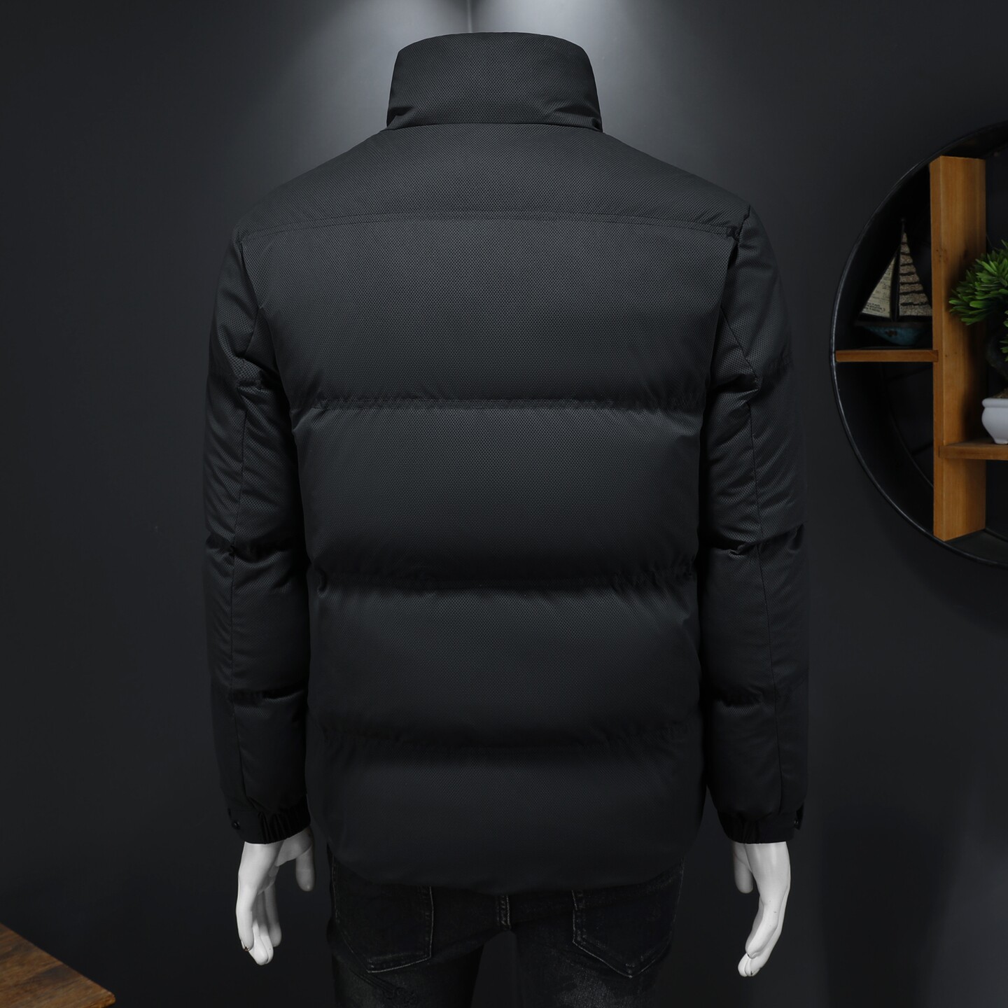 2025秋冬装90%绒立领羽绒服男钱塘6006-5109-P330假模图,男装羽绒服,钱塘6006(原3029)