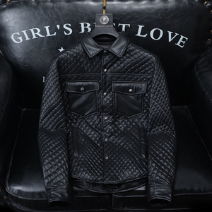 2025秋冬装新款90绒PU皮羽绒服男 6006-7723-P330 沙发图,男装羽绒服,钱塘6006(原3029)