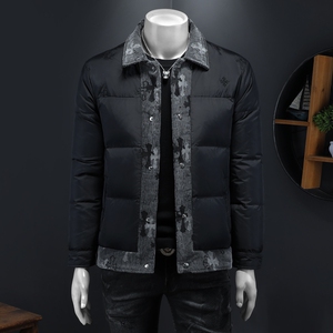 2025秋冬装新款90绒假两件羽绒服男 钱塘6006-031-P310 假模图图片