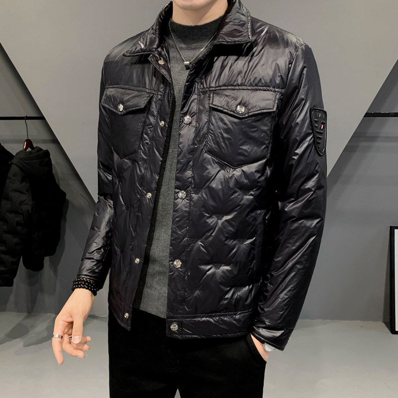 2021秋冬装新款刺绣翻领羽绒服男 钱塘3029-3039-P265 真模图片