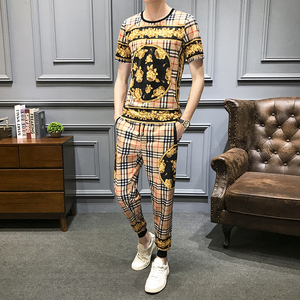 2021夏季新款短袖T恤套装男 钱塘3029-2000- P110 真模图片