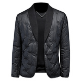 2025秋冬装新款针织领西装羽绒服男钱塘6006-9108-P265镂空图，男装西服套装，钱塘6006(原3029)