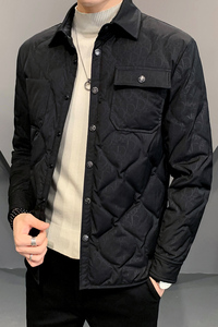 2021秋冬装新款衬衫领羽绒服男钱塘3029-D1998-P245真模