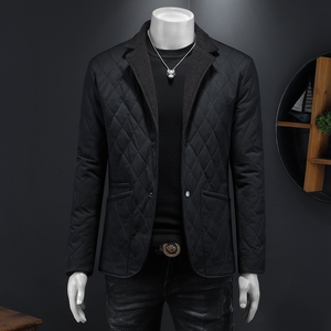 2025秋冬装新款90绒小西装羽绒服男加厚钱塘6006-7212-P290假模