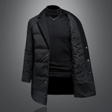 2025秋冬装针织领中长款羽绒服男钱塘6006-23002-P320镂空图，男装羽绒服，钱塘6006(原3029)