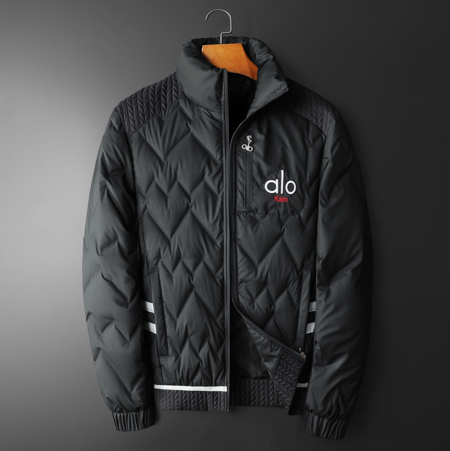 2025秋冬装90%绒立领羽绒服男钱塘6006-5125-P320平铺图，男装羽绒服，钱塘6006(原3029)