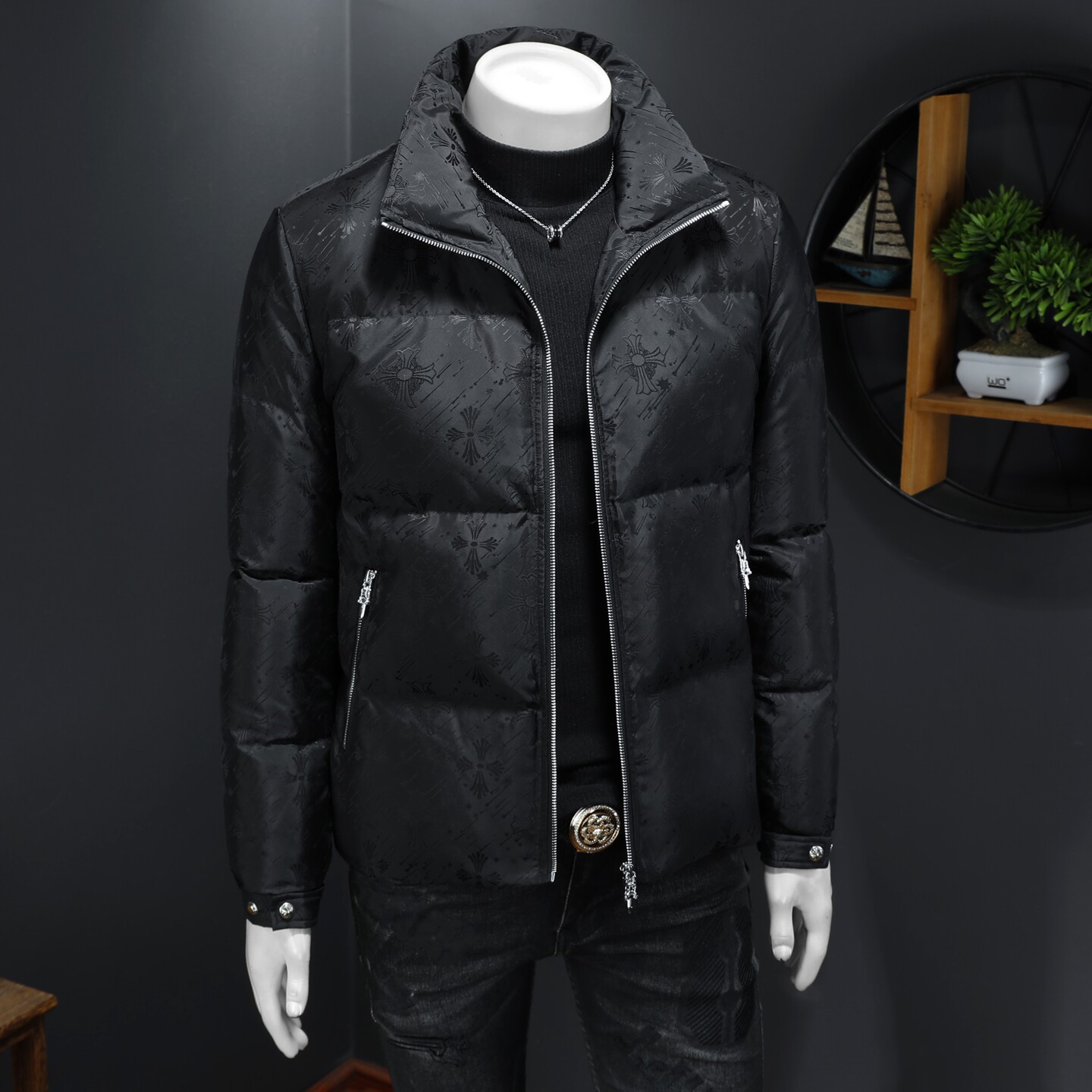2025秋冬装90%绒立领羽绒服男钱塘6006-5313-P330假模图,男装羽绒服,钱塘6006(原3029)