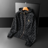 2025春季新款植绒连帽夹克男钱塘3029-2863-P155平铺图，男装夹克，钱塘6006(原3029)