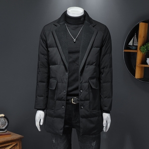 2021秋冬装加厚西装羽绒服男中长款钱塘3029-198010-P320 假模图片