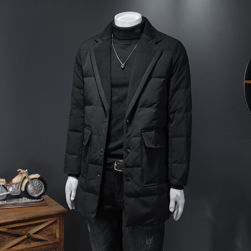 2021秋冬装加厚西装羽绒服男中长款钱塘3029-198010-P320假模,男装羽绒服,钱塘6006(原3029)