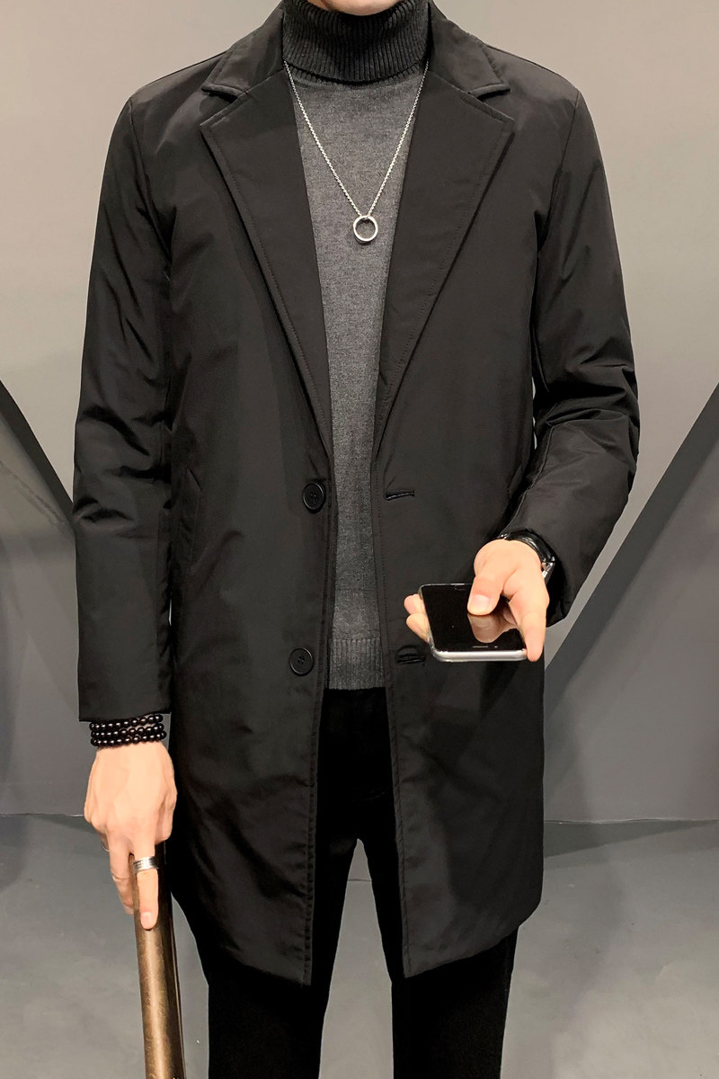 2021秋冬装新款长款小西装羽绒服男钱塘3029-999-P260真模,男装羽绒服,钱塘6006(原3029)