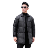 2025秋冬装中长款麦穗拼接羽绒服男钱塘6006-9811-P330真模，男装羽绒服，钱塘6006(原3029)