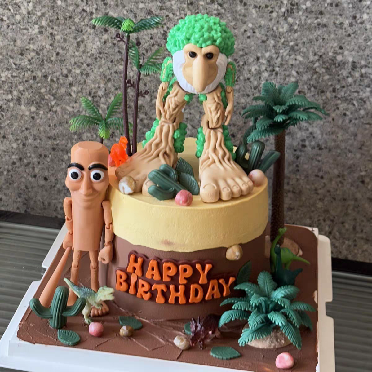 网红山海经卡通木棍人椰子树儿童甜品台烘焙大脚树人蛋糕装饰摆件,节庆用品/礼品,节日装扮用品,淘宝优惠券,粉丝福利购,淘宝优惠卷