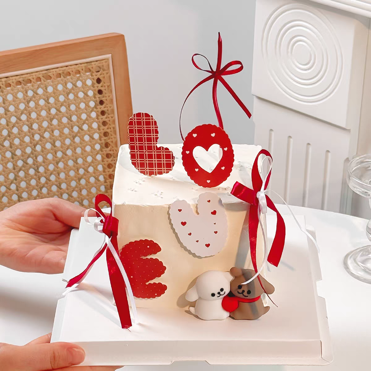 2.14情人节情侣告白LOVE丝带曲线蜡烛摆件爱心拥抱线条狗蛋糕装饰,节庆用品/礼品,节日装扮用品,淘宝优惠券,粉丝福利购,淘宝优惠卷