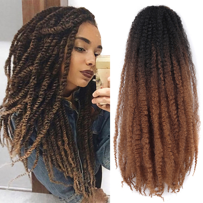 脏辫子手钩接发假发Short Curly Crochet Braiding Hair Braids