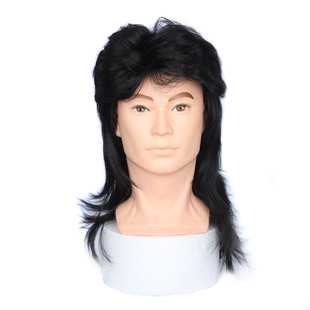 假发头套80年代复古造型Mullet Wig for Men Vintage 80s Cosplay