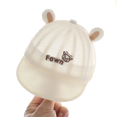 婴儿帽子夏季薄款遮阳防晒帽