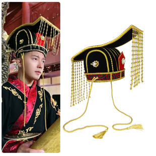 古代秦朝皇帝帝王皇上诸侯冕冠帽子战国秦朝唐朝齐王头冠天子头饰