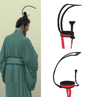 战国袍男发冠楚国高冠八字冠古代远游头冠西楚秦汉文人男古装头饰