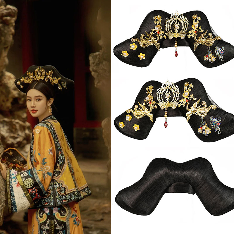 假发旗头假发清朝新品