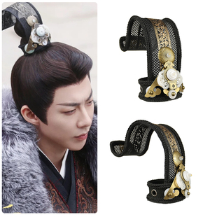 古装影视剧折腰刘宇宁同款头冠古风汉服男复古束发头饰日常摄影