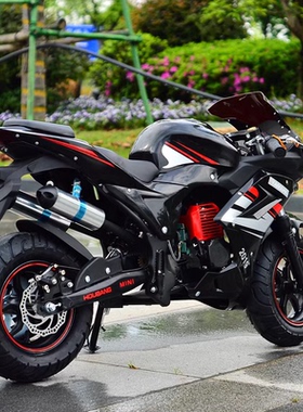 四冲程中号儿童小型摩托车迷你小赛跑车纯汽油机车49cc燃汽油