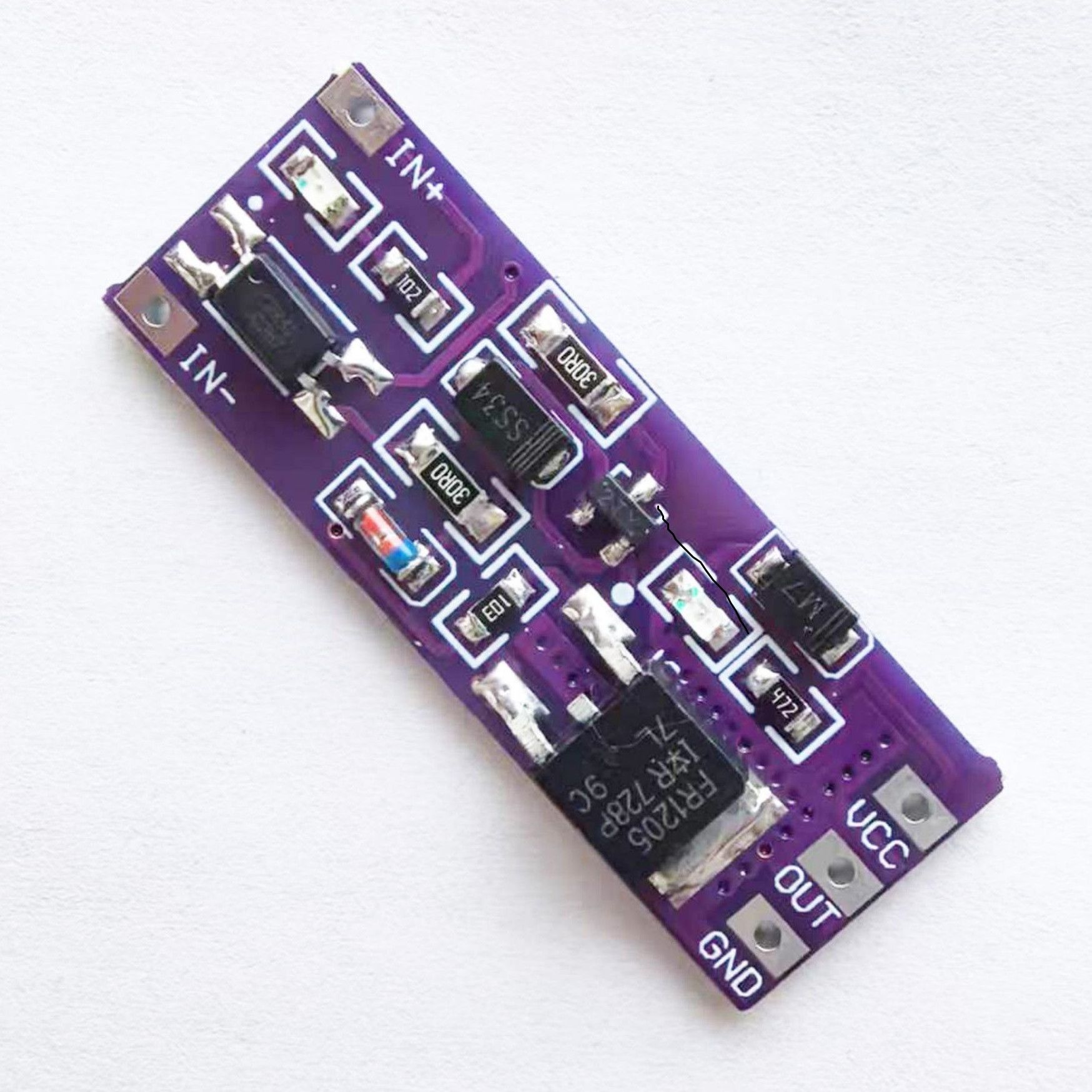 ZXC-0076迷你单路场效应管电路 PWM驱动电路 n沟道mos管开关电路