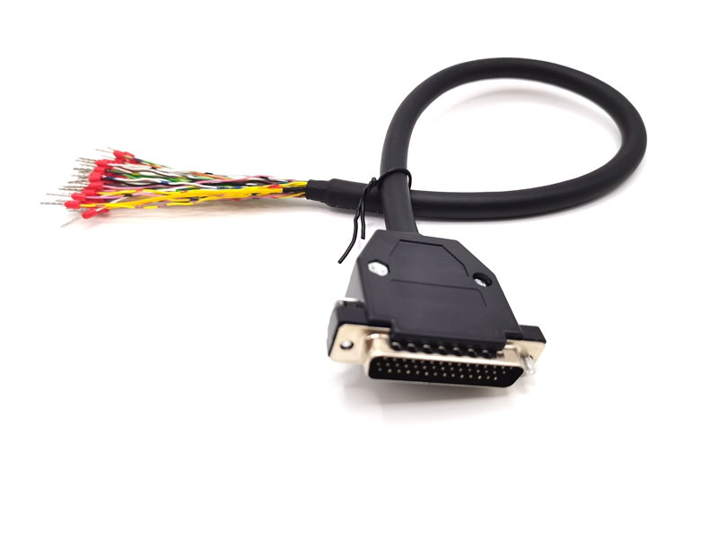 DB44针数据线单头线压线鼻子