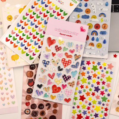 韩国bonito贴纸爱心天气表情动物