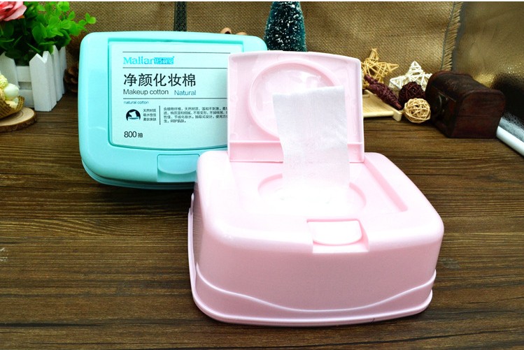盒装化妆棉 超薄款800片 卸妆棉抽取式 脸部上妆棉 双面双效补水